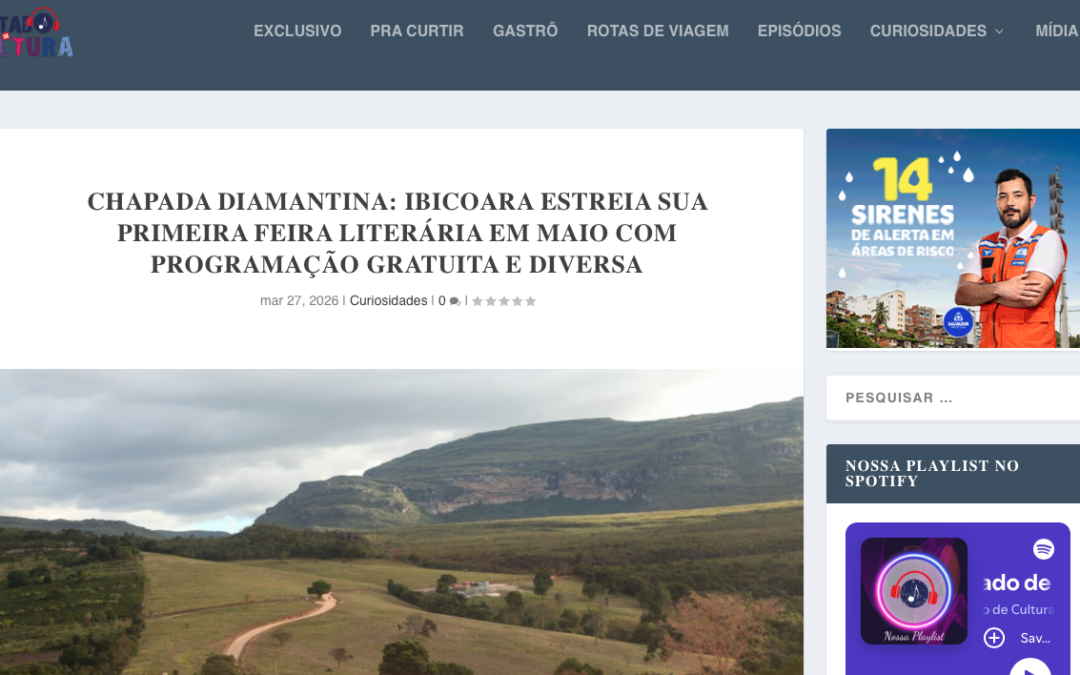 Catado de Cultura destaca diversidade na FLIBIC