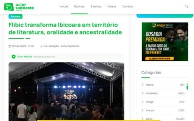Achei Sudoeste: Flibic transforma Ibicoara em território de literatura, oralidade e ancestralidade